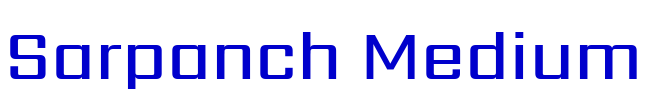 Sarpanch Medium шрифт
